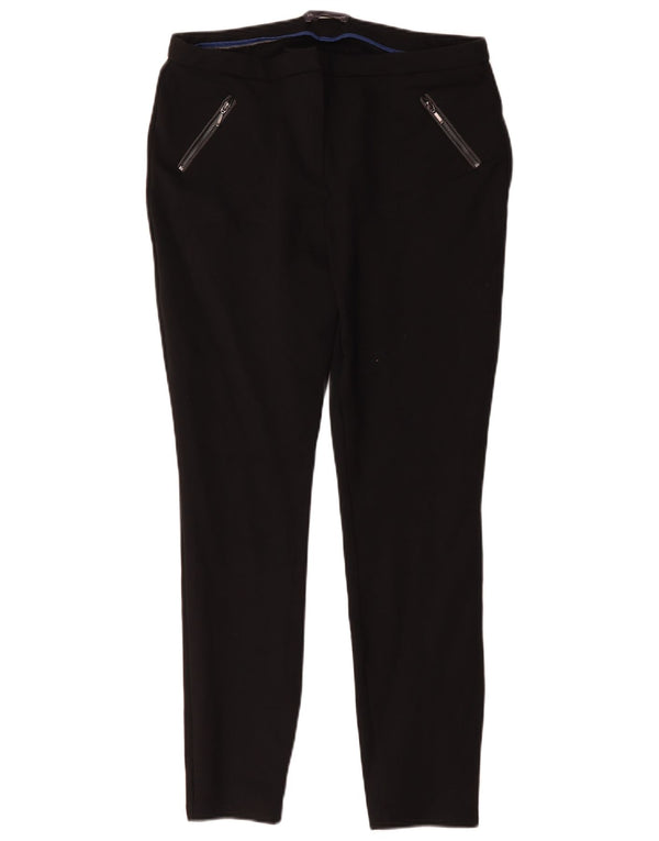 Marks & Spencer Calças casuais femininas skinny Reino Unido 14 Grande W32 L29 Preto