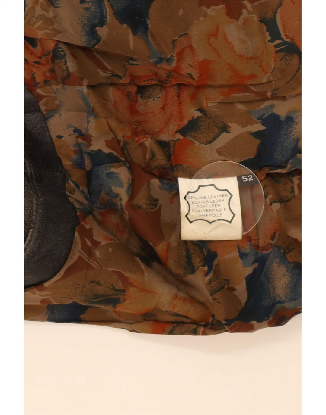 Colete de couro masculino vintage EU 52 grande preto
