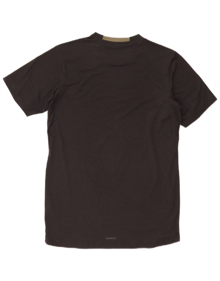 Camiseta Adidas Masculina Aeroready Slim Fit Top Médio Poliéster Preto