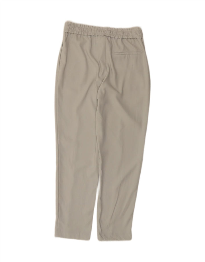 ZARA Calça Feminina Slim Cropped XS W24 L25 Cinza