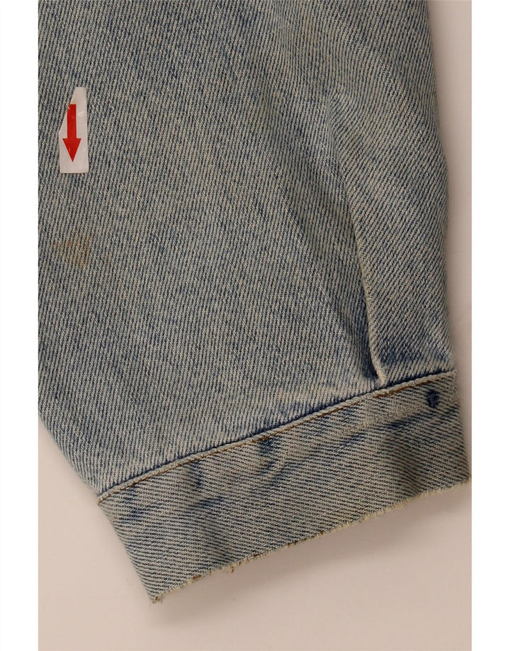 Jaqueta jeans masculina El Charro UK 42 XL algodão azul