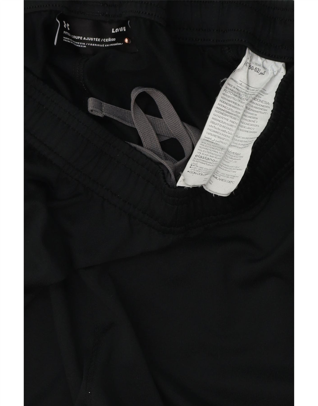 Calça de treino masculina Under Armour grande poliéster preto