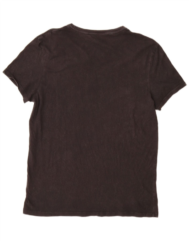 Camiseta feminina Jack Wills UK 16 grande algodão preto