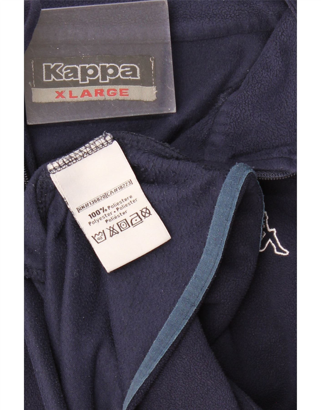Jaqueta de lã masculina KAPPA UK 42 XL azul marinho poliéster