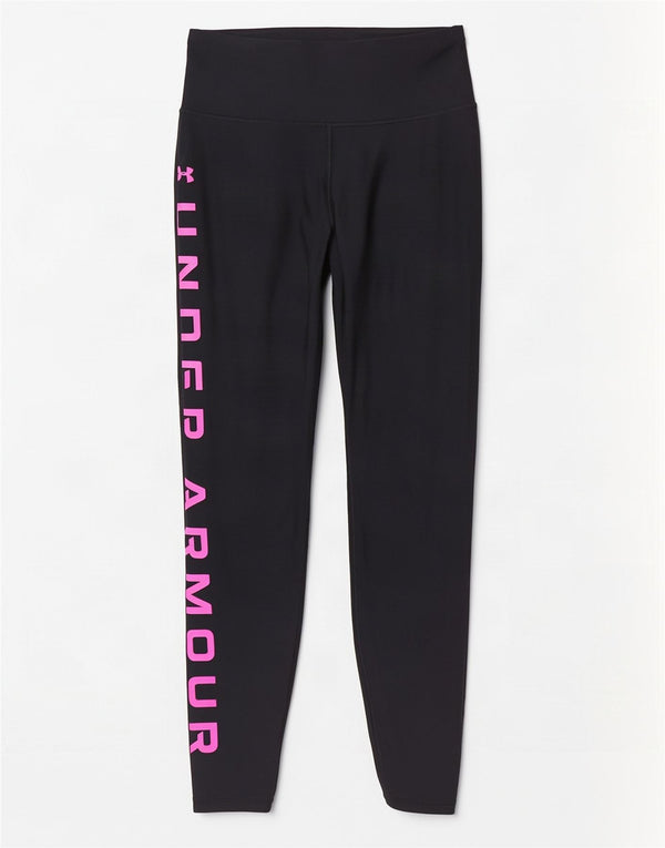 Under Armour Womens Heat Gear Graphic Leggings Reino Unido 10 Pequeno Poliéster Preto