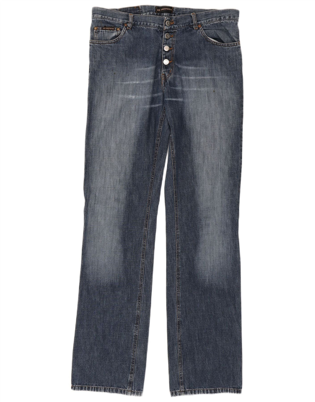 Jeans retos masculinos VINTAGE W33 L37 algodão azul