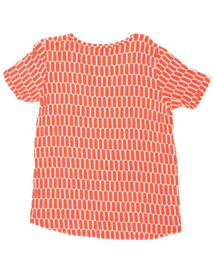 Camiseta feminina MICHAEL KORS UK 10 pequena vermelha geométrica sintética
