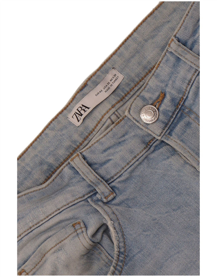 Zara Mens Jeans Slim Distressed EU 42 Grande W32 L26 Azul