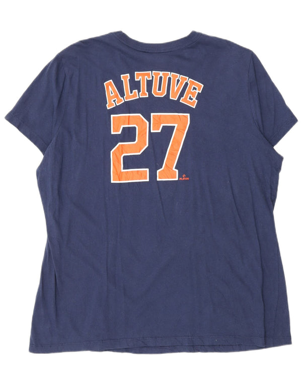 Camiseta Nike Masculina Houston Astons Graphic Top XL Azul Marinho Algodão