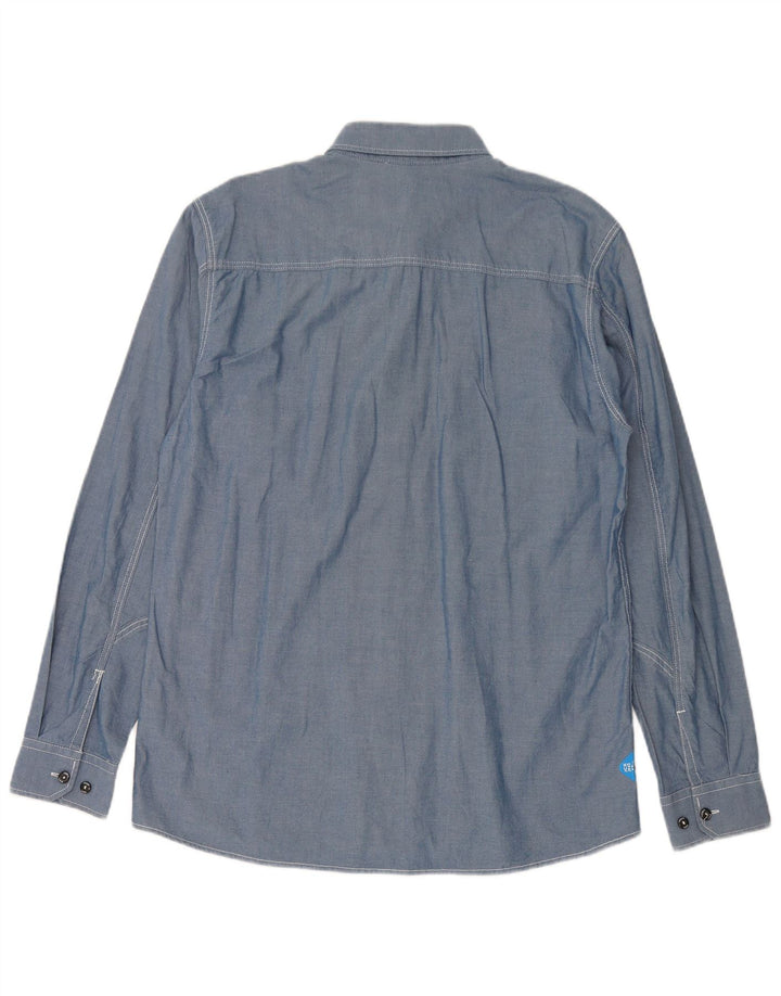 Camisa masculina JACK & JONES XL algodão azul