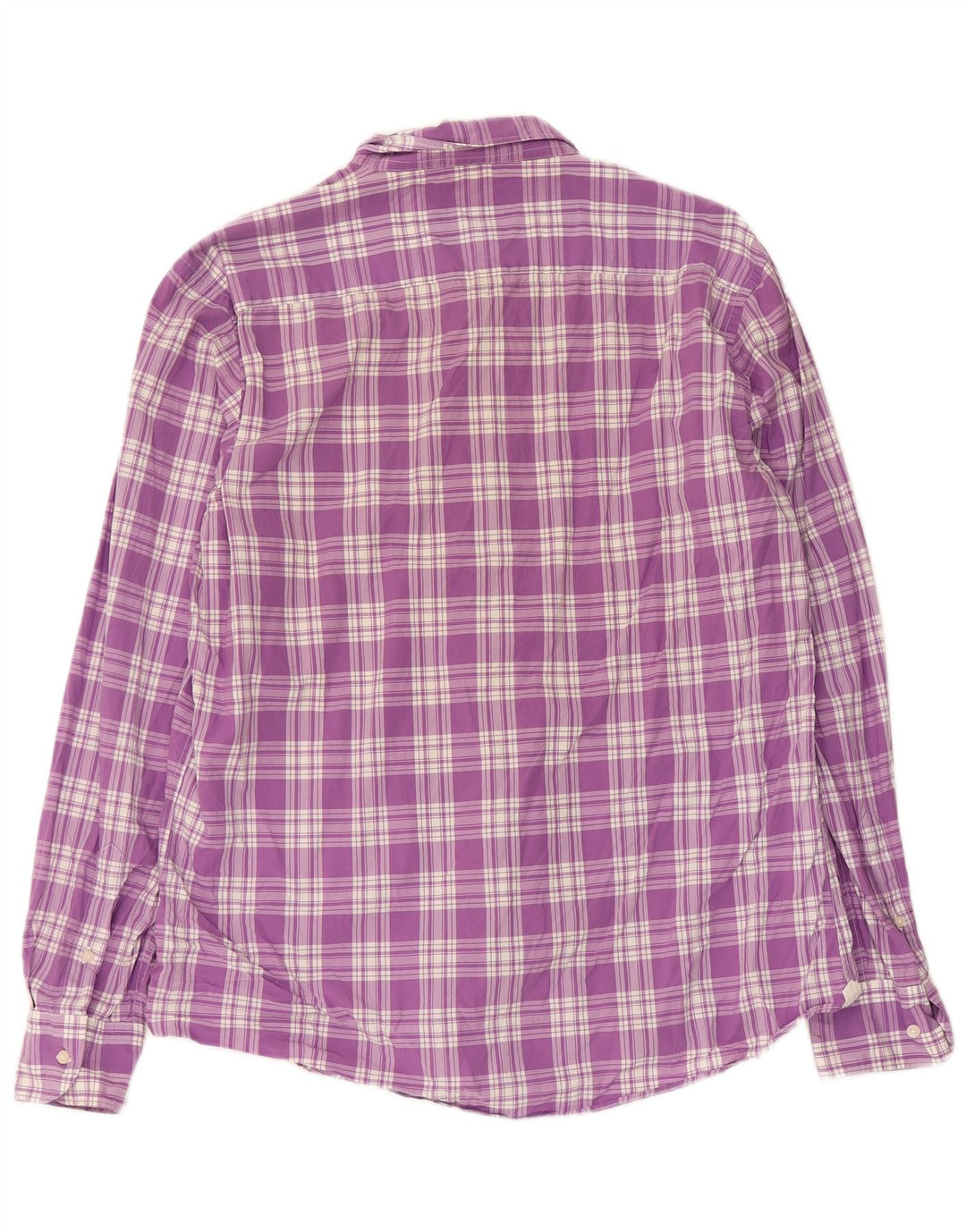 Camisa masculina casual Massimo Dutti XL xadrez roxo