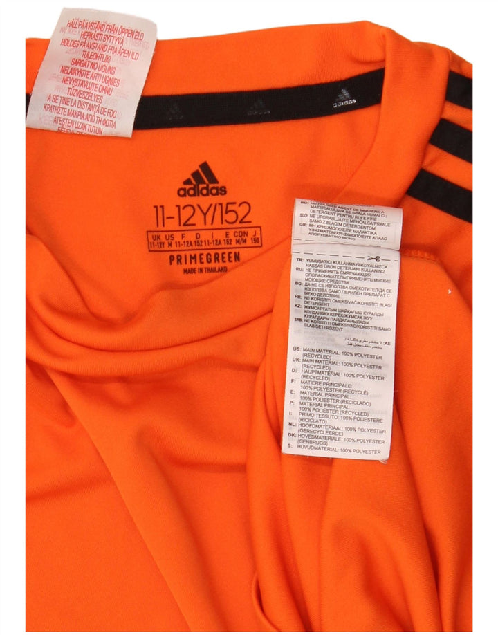 Camiseta Adidas Menino Aeroready Top 11-12 Anos Laranja Poliéster