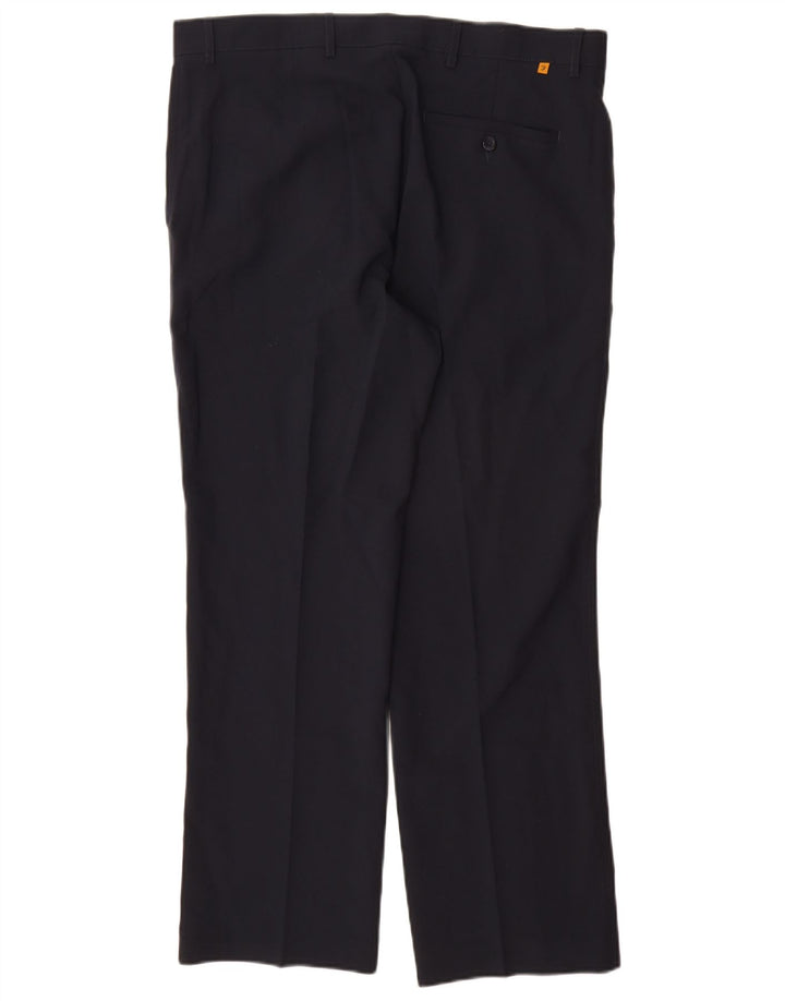 Farah Calça Chino Masculina Reta W36 L29 Azul Marinho Poliéster