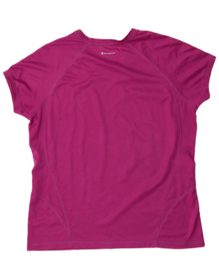 Camiseta feminina Champion UK 18 XL poliéster rosa