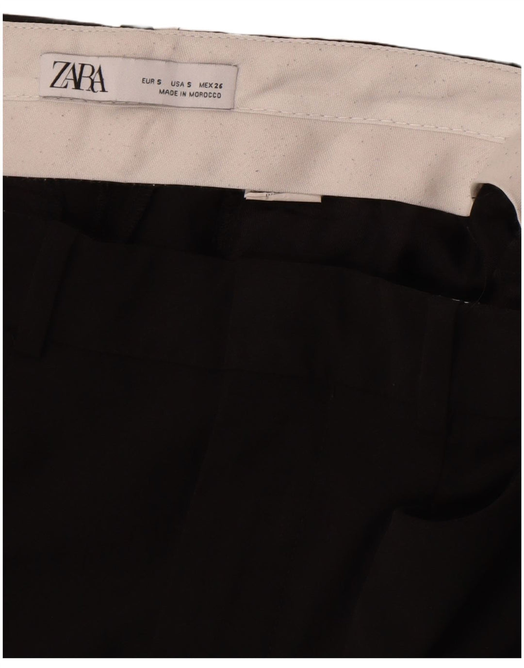 Zara Shorts feminino casual pequeno W26 preto