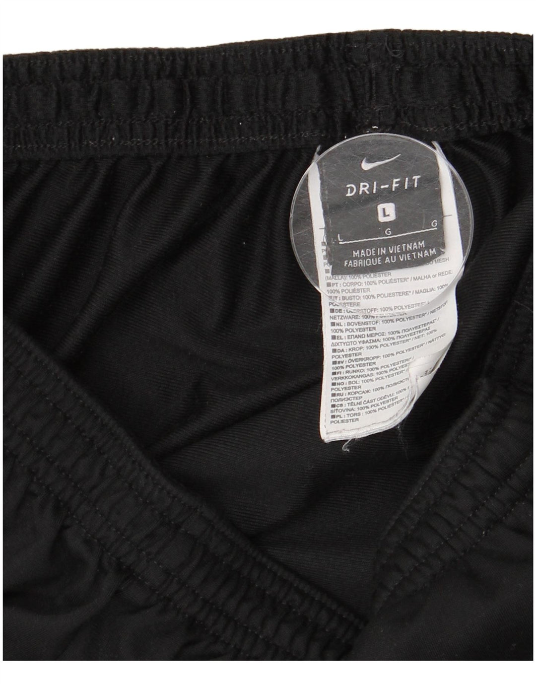 Calça de treino masculina NIKE Dri Fit grande poliéster preto