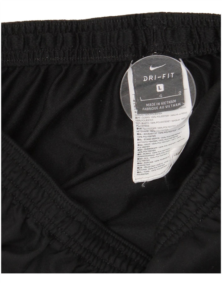 Calça de treino masculina NIKE Dri Fit grande poliéster preto