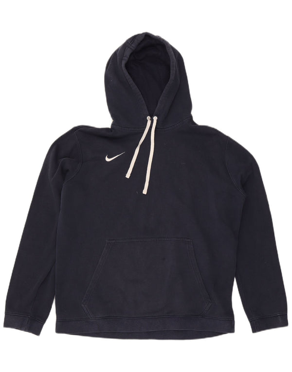 Jumper com capuz masculino Nike grande algodão azul marinho