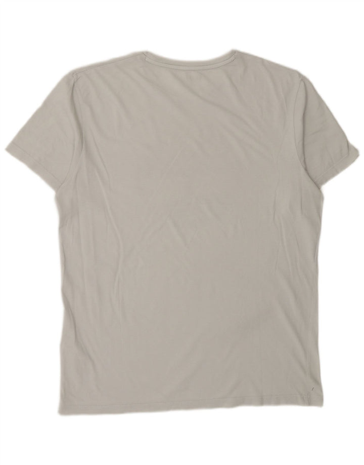 Camiseta masculina slim fit gráfica grande