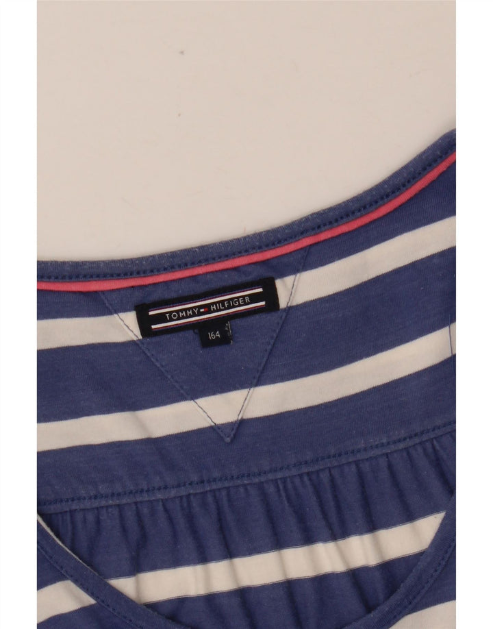 TOMMY HILFIGER Vestido básico sem mangas para meninas 14-15 anos Azul marinho listrado
