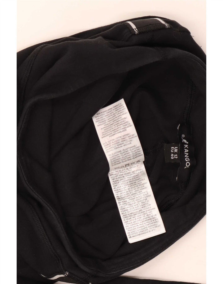 Leggings femininas Kangol gráficas UK 12 algodão preto médio