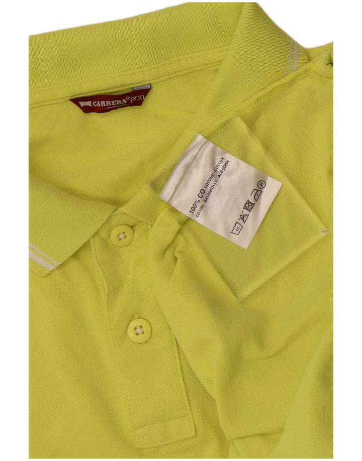 Camisa polo masculina CARRERA 2XL algodão amarelo