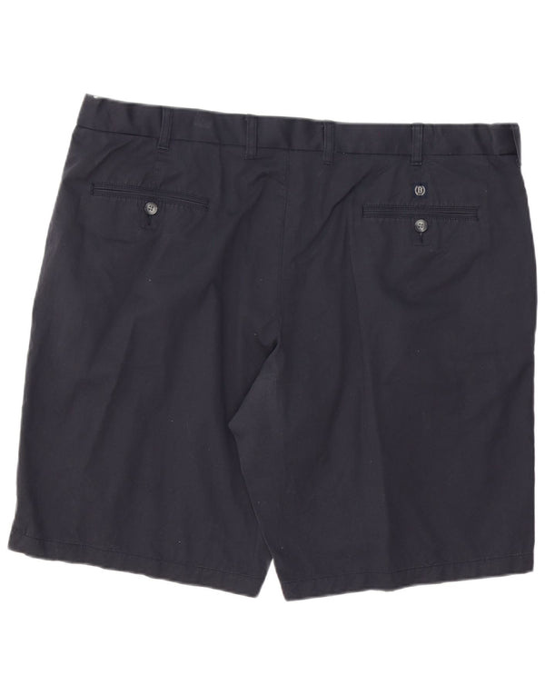 Shorts chino masculino Marks & Spencer W44 2XL algodão azul marinho