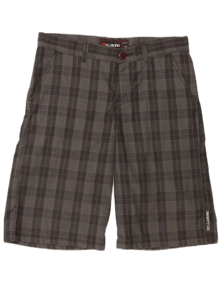 Calções Chino Billabong Boys 15-16 Anos W32 Cinzento Poliéster Xadrez