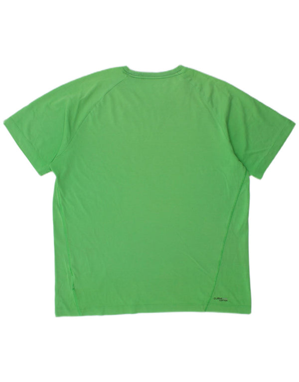 ADIDAS Mens Graphic T-Shirt Top Grande Verde