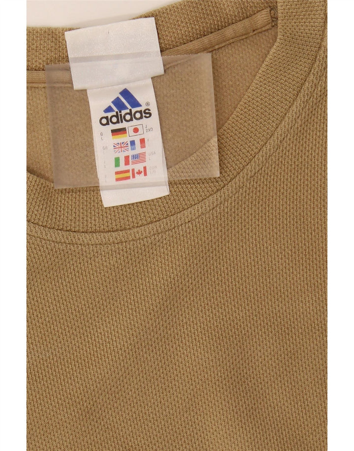 Camiseta masculina ADIDAS grande bege