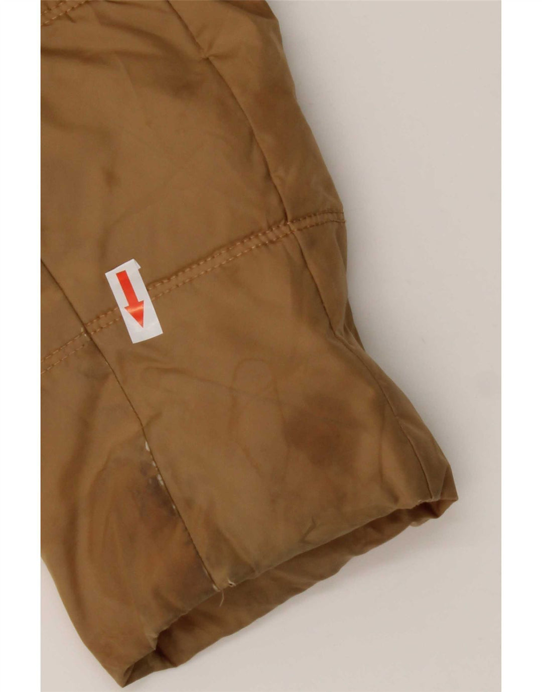 Casaco acolchoado com capuz feminino Tommy Hilfiger Reino Unido 10 pequeno poliéster marrom