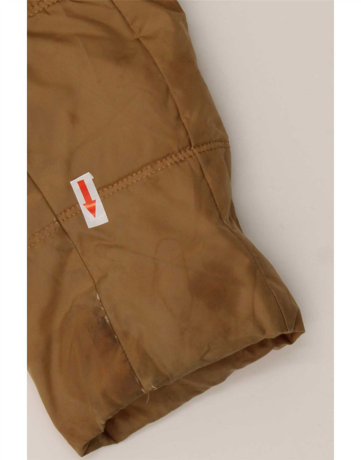 Casaco acolchoado com capuz feminino Tommy Hilfiger Reino Unido 10 pequeno poliéster marrom