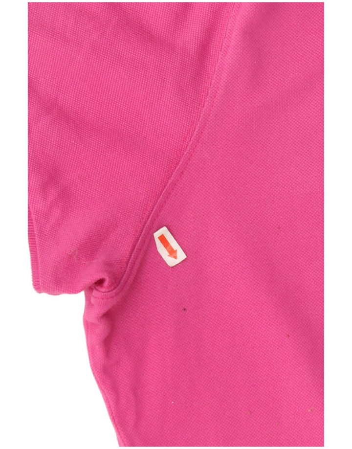 Camisa pólo feminina SERGIO TACCHINI UK 20 2XL algodão rosa