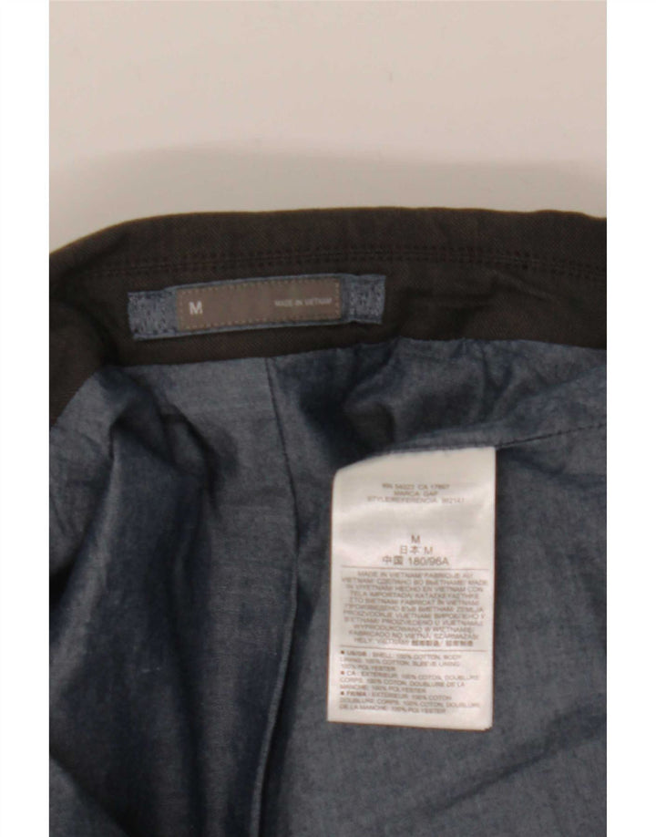 Jaqueta blazer masculina Gap com 2 botões Reino Unido 38 algodão cinza médio