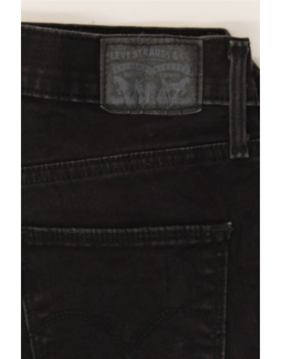 LEVI'S Womens Slimming Slim Jeans W28 L30  Black Cotton Vintage Levi's and Second-Hand Levi's from Messina Hembry 