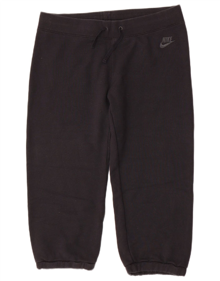 Calça de treino feminina Nike Joggers UK 14 médio preto algodão