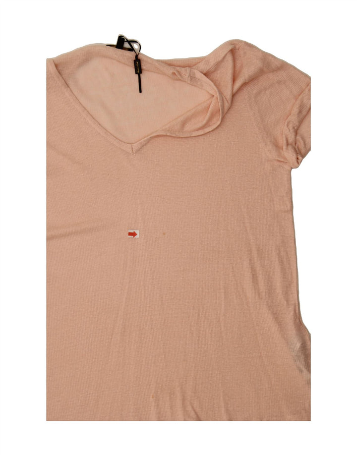 MASSIMO DUTTI Womens T-Shirt Top UK 18 XL Pink Cotton Vintage Massimo Dutti and Second-Hand Massimo Dutti from Messina Hembry 