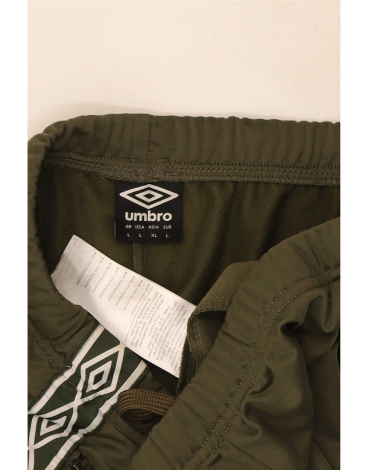 Umbro Mens Graphic Sport Shorts Grande Poliéster Cáqui