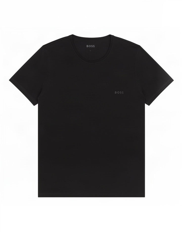 Camiseta masculina Hugo Boss grande algodão preto