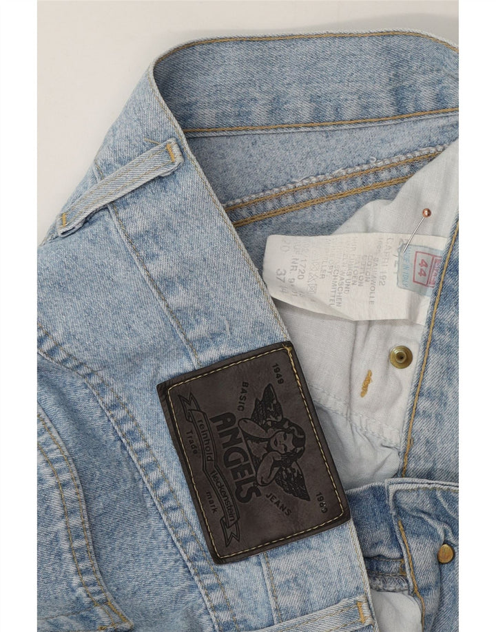 ANGELS Jeans feminino folgado capri IT 44 médio W33 L19 algodão azul