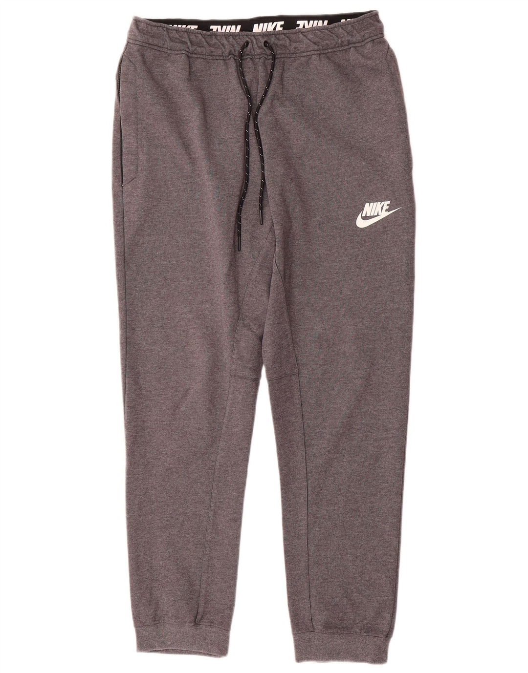 Calça de treino masculina Nike Joggers cinza médio algodão manchado