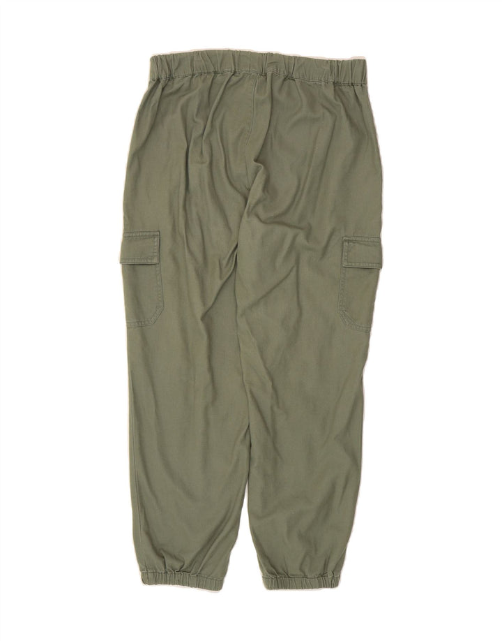 J. CREW Womens Joggers Cargo Trousers US 6 Medium W30 L26 Green Cotton Vintage J. Crew and Second-Hand J. Crew from Messina Hembry 