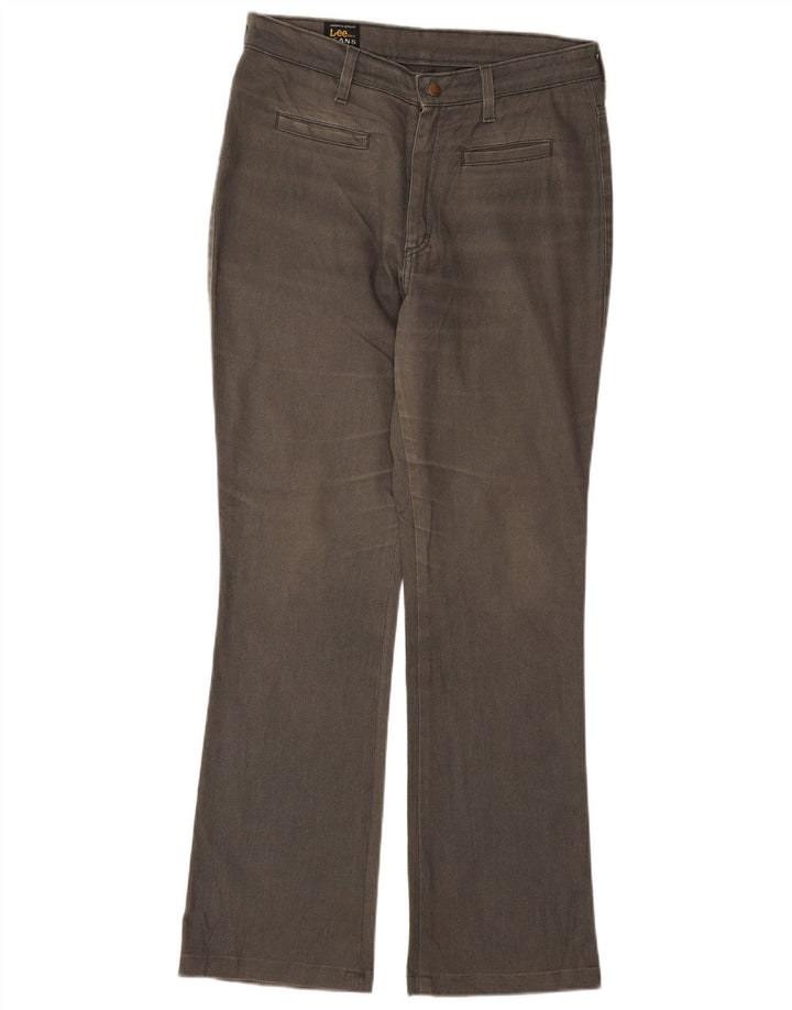 Calça feminina casual reta LEE W33 L30 algodão cinza