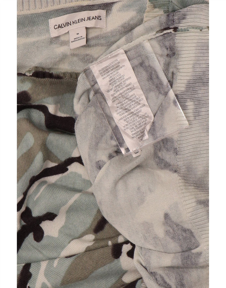 Suéter feminino CALVIN KLEIN JEANS com gola canoa Reino Unido 14 azul médio