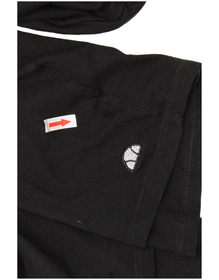 Camiseta feminina gráfica ELLESSE UK 20 2XL algodão preto