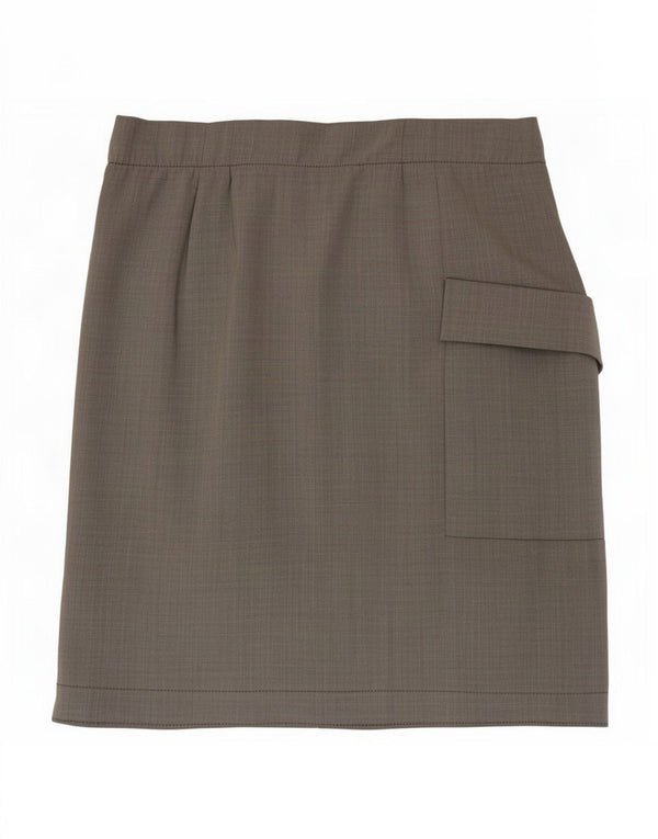 Saia cargo feminina Philosophy Di Alberta Ferretti Reino Unido 10 pequena W32 cinza