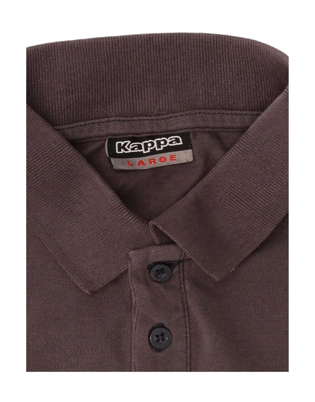 Camisa polo masculina KAPPA grande algodão cinza