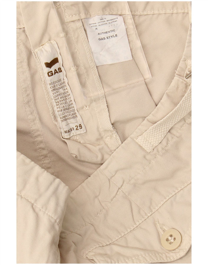 Calça feminina cargo cargo feminina W29 L23 algodão branco