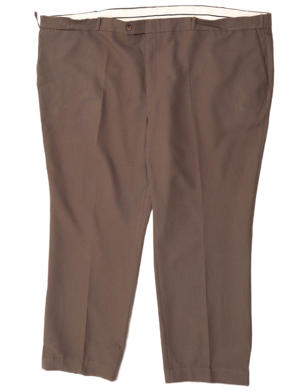 Calça masculina Farah de terno reto W56 L29 algodão marrom