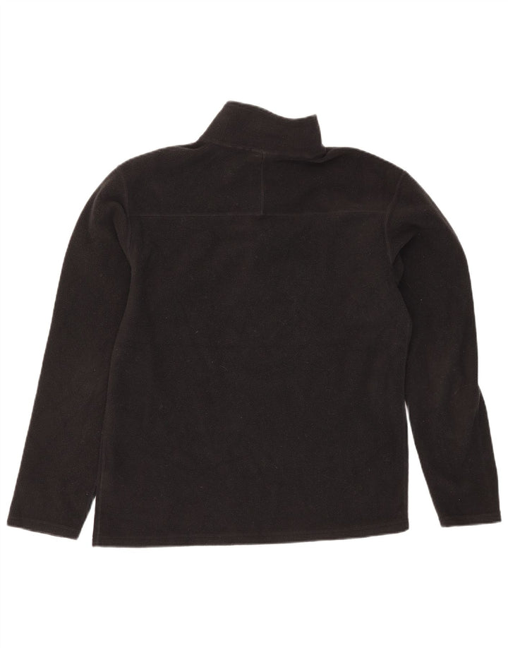 Suéter masculino The North Face com zíper e gola em lã, pequeno, preto, poliéster